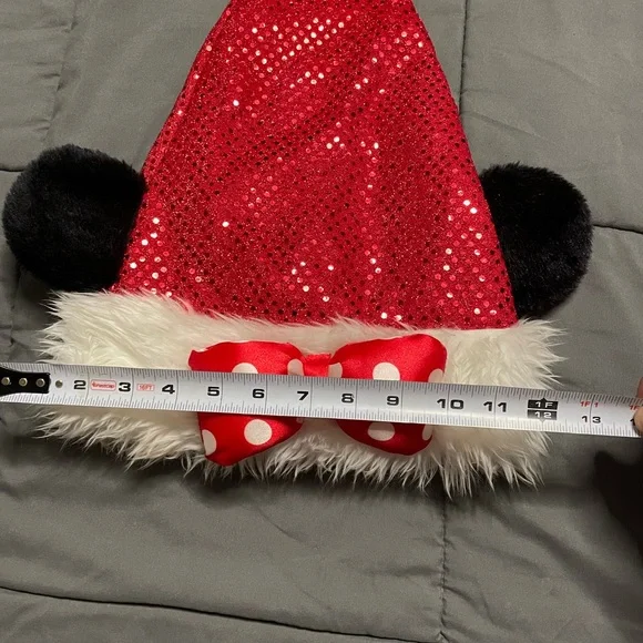 Disney Christmas‎ Holiday Hat - Minnie Mouse Sequined Santa Hat Disney Christmas Holiday Hat - Minnie Mouse Sequined Santa  main image 3